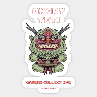 Angry Yeti Retro Gamers Collective Sticker